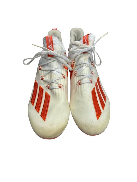 Miami Hurricanes Adidas Game Worn #29 Fottball Cleats Orange Men\'s Size 12